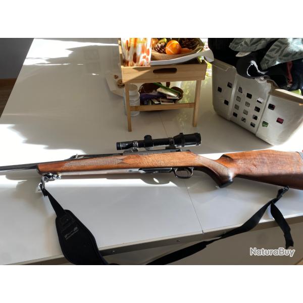 Tikka m658 rh avec lunette de battue kettner 1,5x4,5x20 sur montage eaw complet