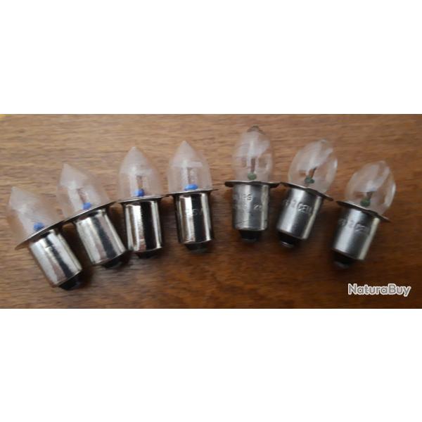 Lot de 7 ampoules neuves pour torche Maglite ou autre