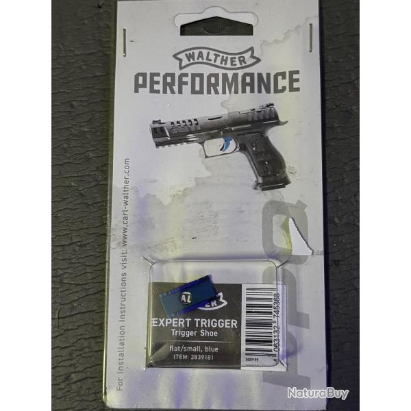 Walther Performance - Expert Trigger Shoe bleu (neuf)