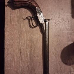 Pistolet de salon 6mm artisanat belge ELG