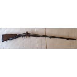 Fusil juxtaposé à percussion à poudre noire