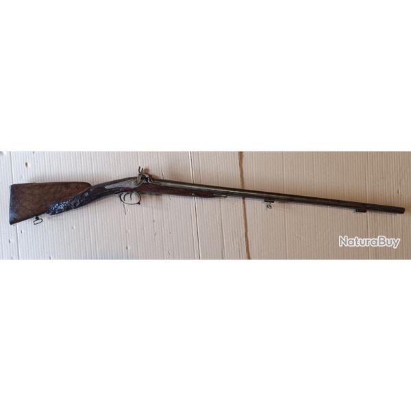 Fusil juxtapos  percussion  poudre noire