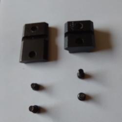 Embases Warne Maxima acier pour Mauser 98 FN modifié civil