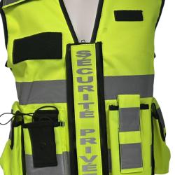 Gilet haute visibilit&eacute; SECURITE PRIVEE jaune