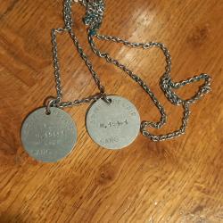 Paire de plaques d'identification