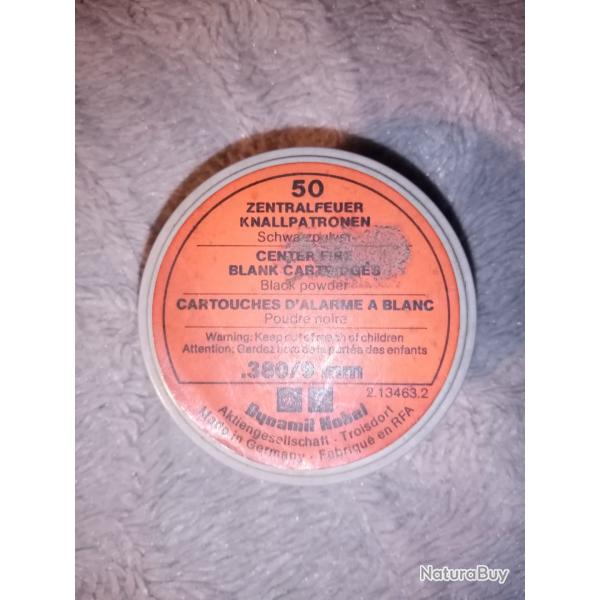 Cartouches  blanc 380/9 mm