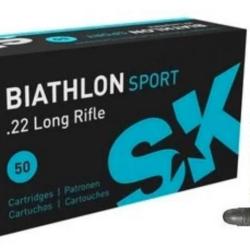 MUNITIONS SK CALIBRE 22LR BIATHLON SPORT 40gr - 2.6g x50