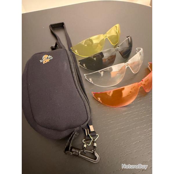 Verres de rechange pour lunettes de tir Browning - (Montures NON incluses)