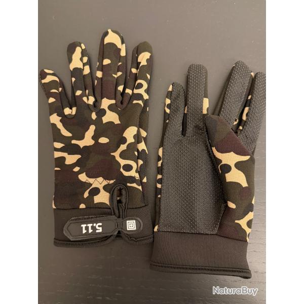 Gants tactiques Camouflage - Taille M / Trs bon tat