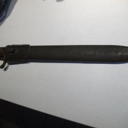 EQUIPEMENT MILITAIRE BAIONNETTE ALLEMANDE DE 14 REUTILISER EN 40 PAR LA POLICE 2GM