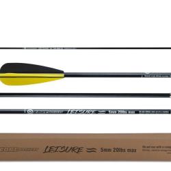 Lot de 25 fl&egrave;ches Core Leisure 5mm en fibre de verre 20 lbs 28"