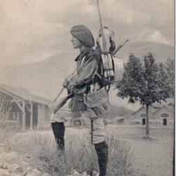 CPA - Chasseur Alpin en tenue de Campagne - N&deg;4495