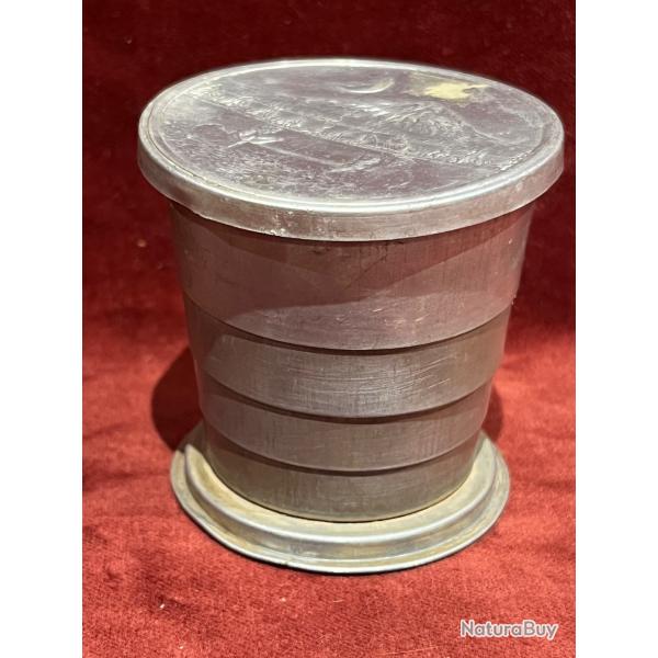 Ancien Gobelet t�lescopique ancien parfait pour votre poche de gilet western