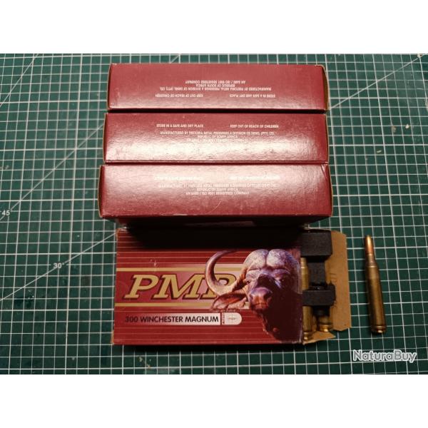 4 boites de 300 Winchester Magnum PMP