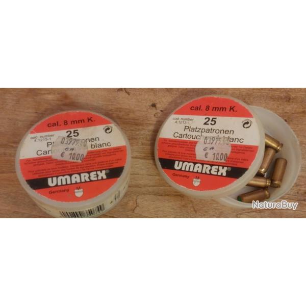 8mm Tir  blanc Umarex