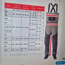 WADERS  RESPIRANT -REDINGTON - SONIC PRO HD - TAILLE LK