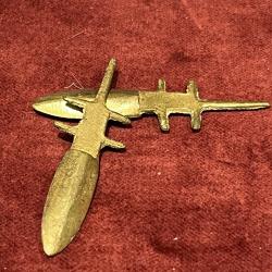 Pointe de lance casse t&ecirc;te en bronze miniature pour mod&egrave;le r&eacute;duit indien des plaines