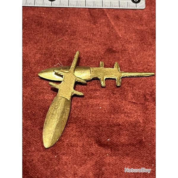 Pointe de lance casse t�te en bronze miniature pour mod�le r�duit indien des plaines