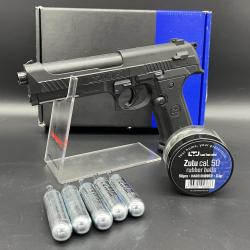 Mega Promo - Pack Pistolet de d&eacute;fense ultra puissant LTL Alfa calibre 50 (CO2 + Munitions X50)