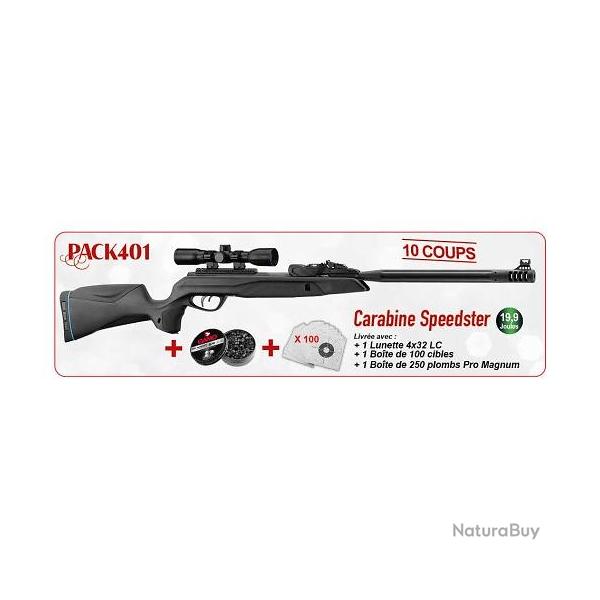 Pack No�l 2025 GAMO Carabine Speedster IGT 10X Gen2 19.9j + Lunette