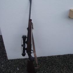 vends carabine sabatti rover monture bois neuve avec lunette walther 3x9x40