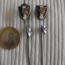 légion Française Combattants LFC 1 épingle au choix cravate revers Pétain Vichy FR WW2 état français