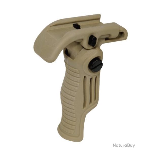 Poign�e tactique compacte Swiss arms - Pliable Rabattable en Polym�re - TAN Haute Qualit�