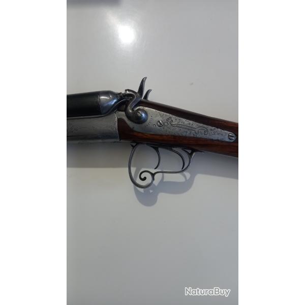 Vieux fusil 16/65  chien extrieur  cl lefaucheux