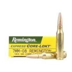 Cartouches Remington 7mm - 08 140 gr