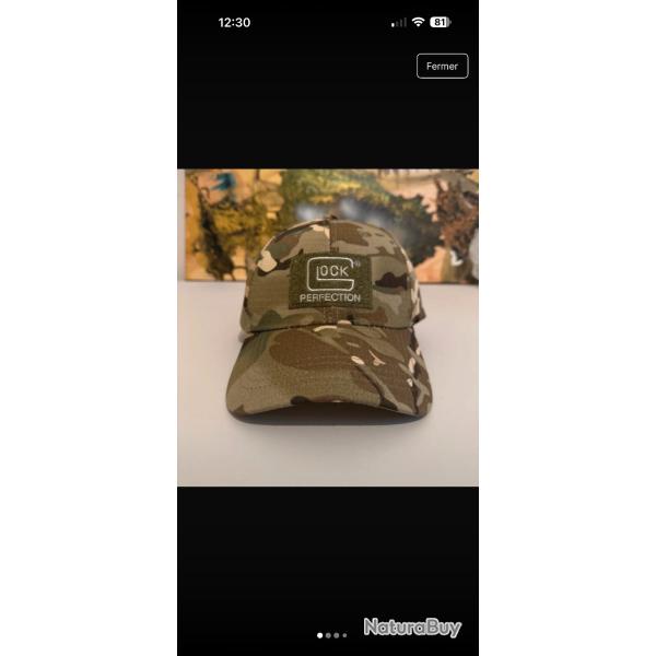casquette glock camo classic