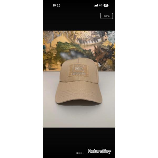 casquette glock beige