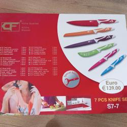 Set de couteaux multicolores de cuisine - coffret