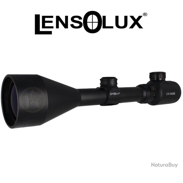 Lensolux - Lunette 2.5-10x56E Rtroclaire - Noire Haute Qualit