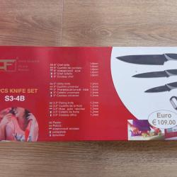 Set de 3 couteaux de cuisine +1 eplucheur - coffret