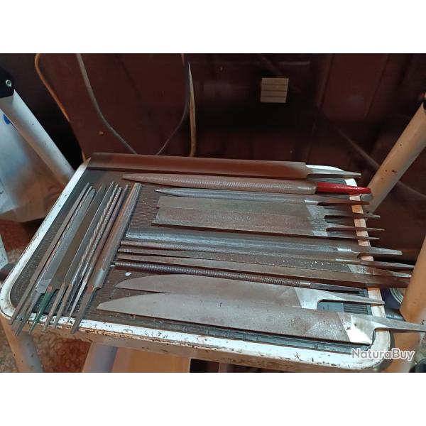 Lot 22 limes a mtaux professionnelle  Facom talabot sandvik etc...