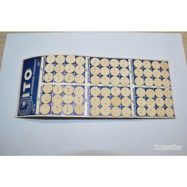 Planche bouton Militaire Veste / Pantalon Landser  ITO Restauration Militaria WWII epoque  (20)