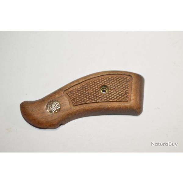 Plaquettes Gauche  de crosse en bois smith et wesson Revolver pistolet  a identifier (17A)
