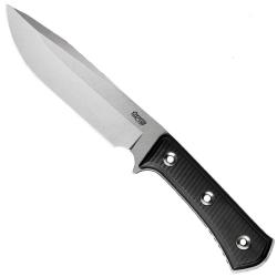 Apocalypse Convex Elmax Stonewash Black G10 - TRC Knives