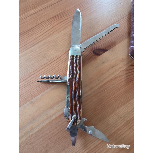 Couteau chasse multifonction vintage