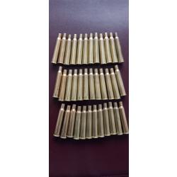 LOT de 36  DOUILLES LAITON 7 x 65 R