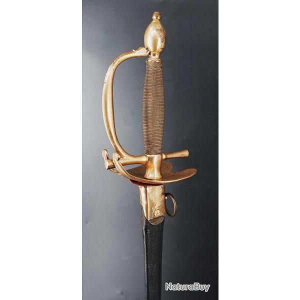 PE D'OFFICIER D'INFANTERIE RGNE DE LOUIS XVI VERS 1780 EN BRONZE DOR - FRANCE ANCIENNE MONARCHIE