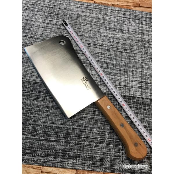 Feuille droite de boucher en acier inoxydable