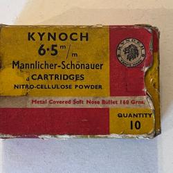 cartouches Kynoch 6,5X54