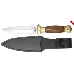 Poignard Dague Couteau de Chasse Boot 9'' & étui Léopard