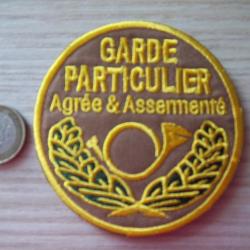 écusson poitrine garde particulier homologué rond