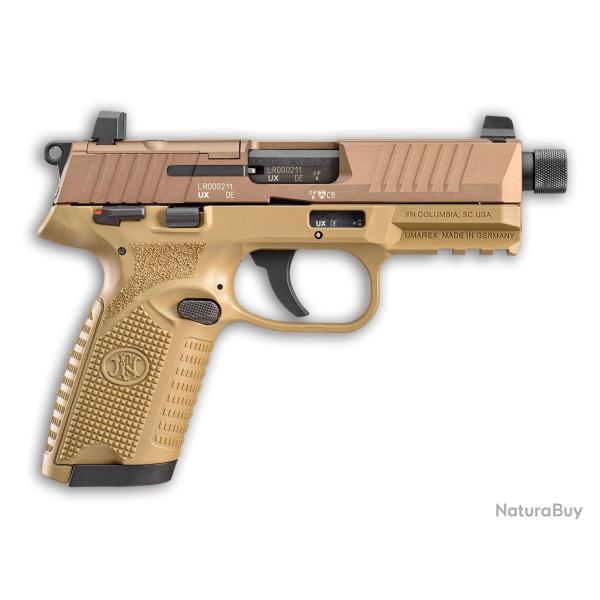 Enchre Pistolet FN 502 TACTICAL FDE MOS 22 lr