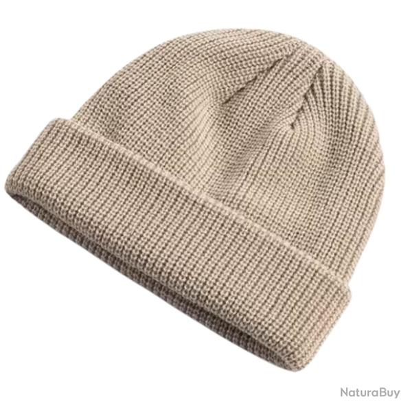 Bonnet Tricot� Unisexe - Style Moderne, Chaud et Confortable | Automne & Hiver Beige