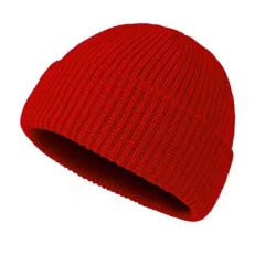 Bonnet Tricoté Unisexe - Style Moderne, Chaud et Confortable | Automne & Hiver Rouge