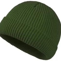Bonnet Tricoté Unisexe - Style Moderne, Chaud et Confortable | Automne & Hiver Vert
