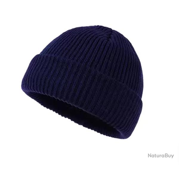 Bonnet Tricot Unisexe - Style Moderne, Chaud et Confortable | Automne & Hiver Bleu